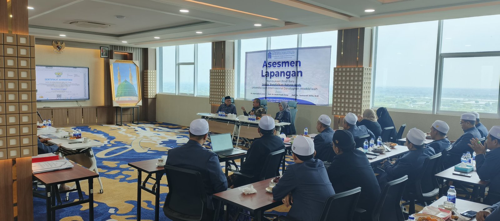 Visitasi Kemenag RI ke Universitas Islam Internasional Darullughah Wadda'wah untuk Persiapan Pembukaan Prodi Baru S3 PBA